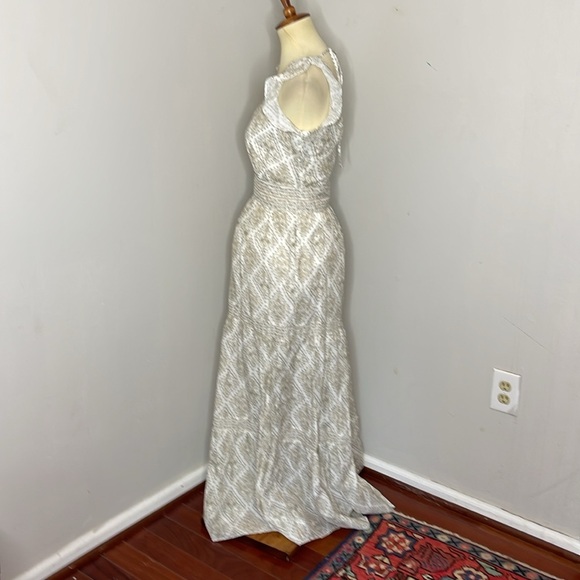 NWT Intermix Orien Silk-Blend‎ Tiered Maxi Dress - Picture 5 of 11